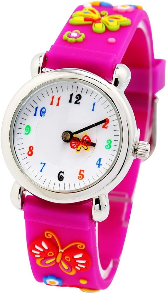 Montre Enfant Pédagogique – Facile à Lire, Étanche 30m, Bracelet Nylon Mignon