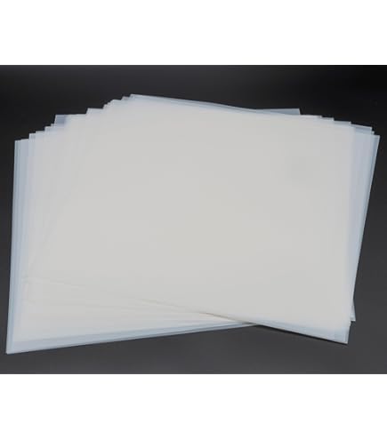 24 Hojas De Mylar, Hojas De Plástico Translúcido De 12 X 12 Pulgadas, Hojas De Plantillas De Mylar En Blanco De PVC Para Cricut, Silhouette, Corte Láser