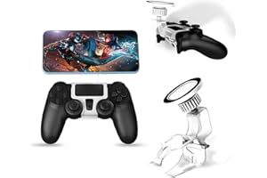 NBCP Magnetic Phone Mount for PS4 DualShock 4 Controller, Controller Phone Holder, MagSafe Compatible Mobile Gaming Clip for iPhone & Android