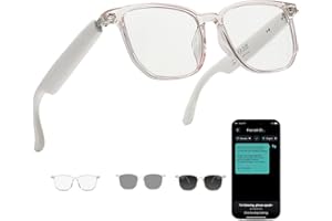 Giinova Ai Traslation Glasses for Women 138 Languages Color-Change Lens with Chat GPT Smart Glasses Bluetooth 5.4 with Speaker for Men