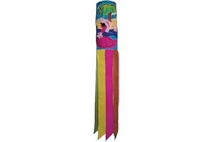 In The Breeze 40-Inch Flamingo Applique Windsock