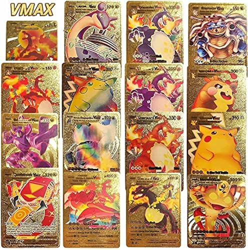Ultra Rare 55 PCS Gold Cards Packs Vmax DX GX Rare Golden Cards TCG Deck  Box Gold Foil Card for Fans/Kids/Collectors Gifts (No Duplicates) in Kenya  | Whizz