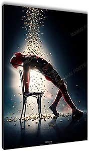 Superhero Deadpool Canvas Poster Movie Mural Wall Decoration Canvas Art HD Picture Print Boy Room Modern Home Decor Santa RONA (16×24 Canvas roll,ss06)