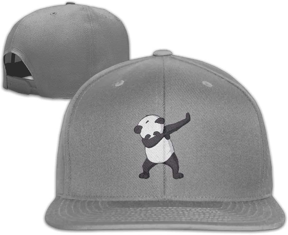 Matthew Schrock Dabbing Funny Panda Unisex Hat Men Womens Punk Rock Snapback Hat Adjustable Hip Hop Hats Flat Baseball Cap White