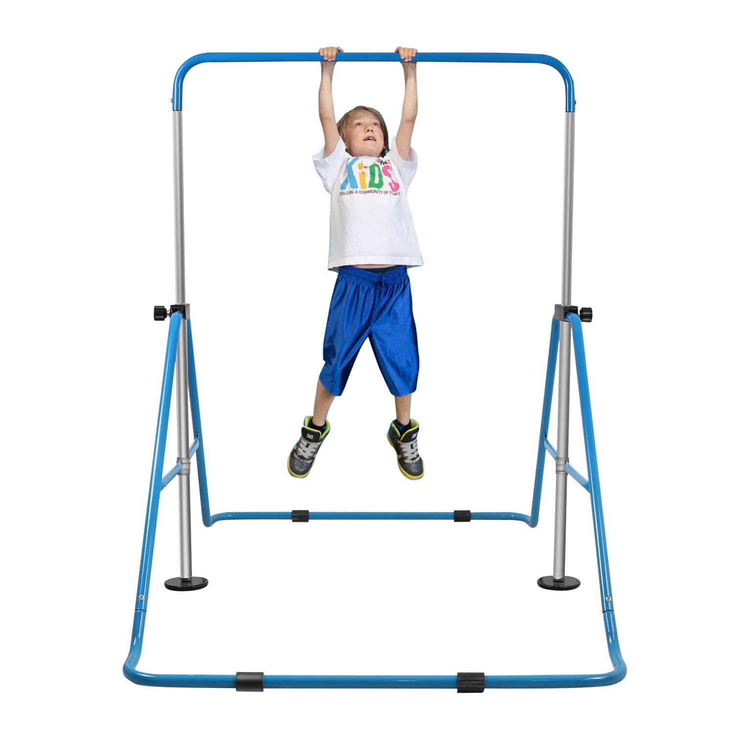 Reliancer Expandable Gymnastics Bars Junior Training Bar Adjustable Height Gymnastic Horizontal Bars Children Folding Training Monkey Bars Child Gym Climbing Tower Kip Balance Bar For Kids Gymnasts Accessories Sports Outdoors