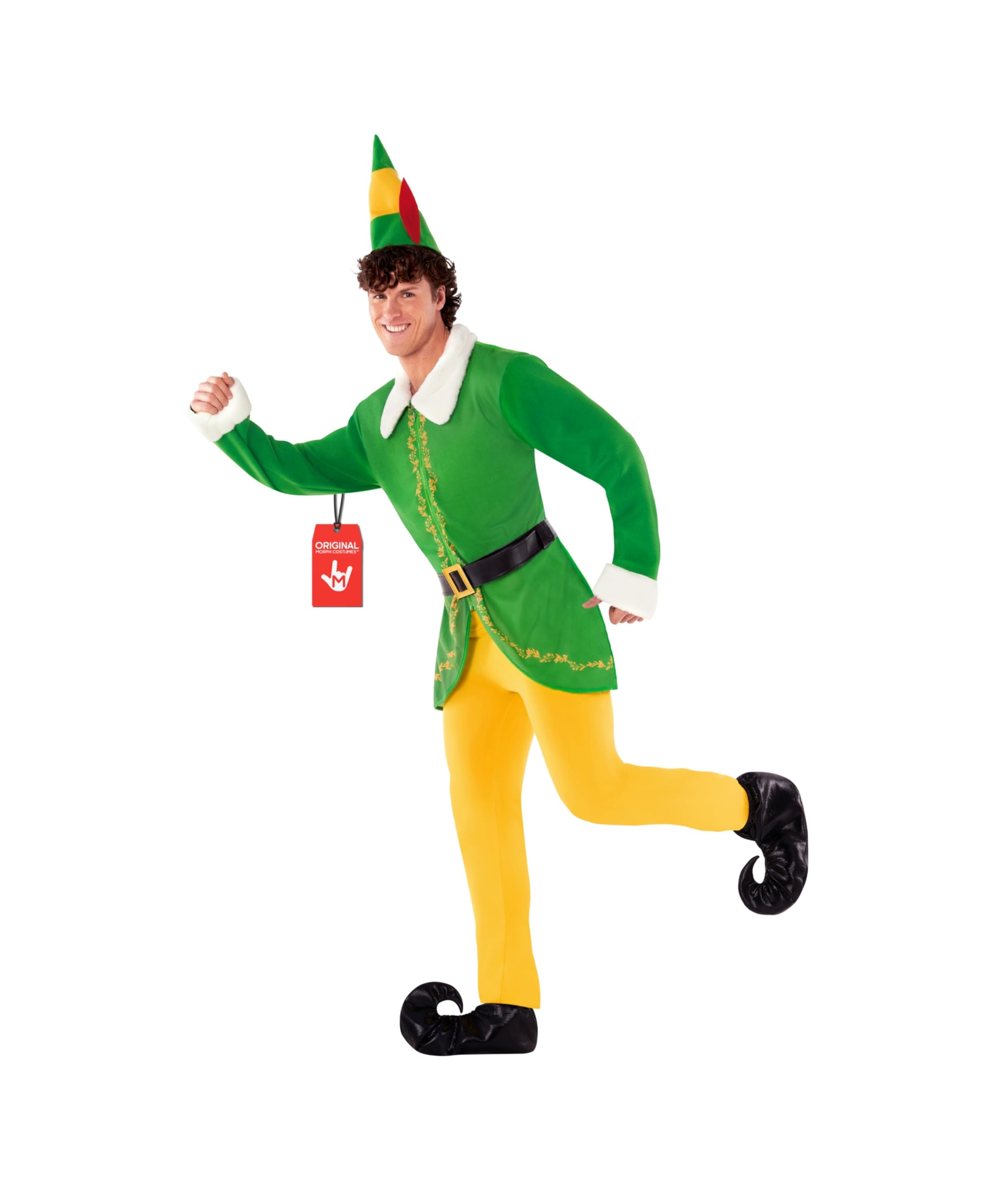 Morph Adult Elf Costume, Elf Men Costume, Christmas Costumes For Men, Adult Christmas Fancy Dress, XL