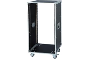 WikrOck AV Gear Rack 20U Home Audio & Video Stage Stereo Equipment Storage Cabinet Stand On Wheels - 20U 19in Server IT Network Data Devices Storage Rack Cabinet - SC01-20U