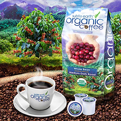 2LB Cafe Don Pablo Subtle Earth Organic Gourmet Coffee - Medium-Dark Roast - Whole Bean Coffee USDA Certified Organic, 2 Pound (3 Pack)