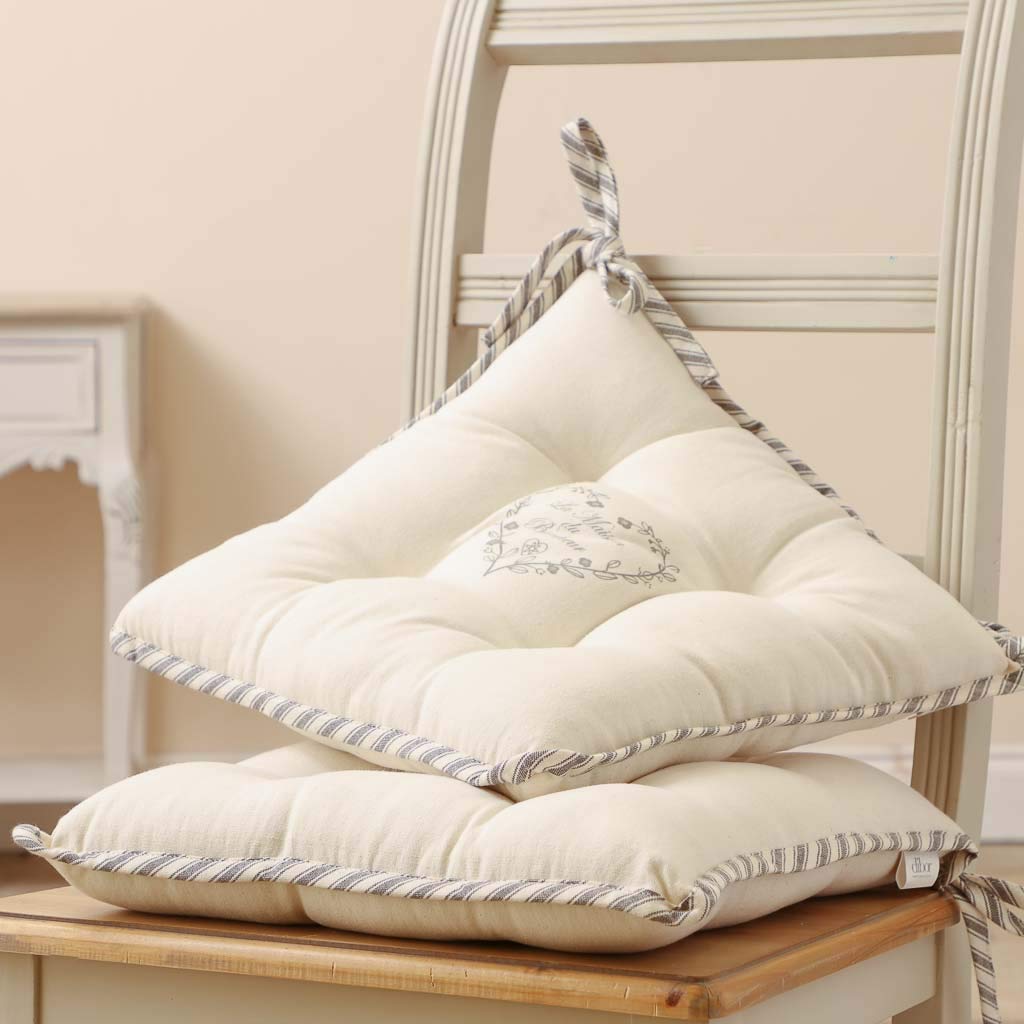 Con Laccetti Imbottiti Confezione Da 4 Cuscini Quadrati In