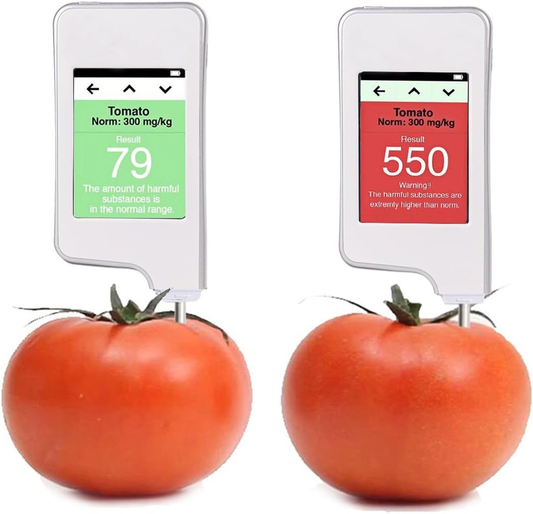 SMILEDRIVE High Accuracy Green Test Digital Nitrate Detector for Fruits, Vegetables, Meat, Fish (White)