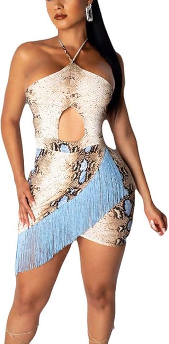 bodycon snakeskin dress