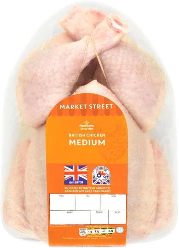 Morrisons Medium Whole Chicken, 1.45kg Amazon.co.uk Grocery