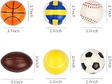 VEYLIN 12pc Soft Foam Sponge Sports Balls Mini Football Basketball Tennis view 3