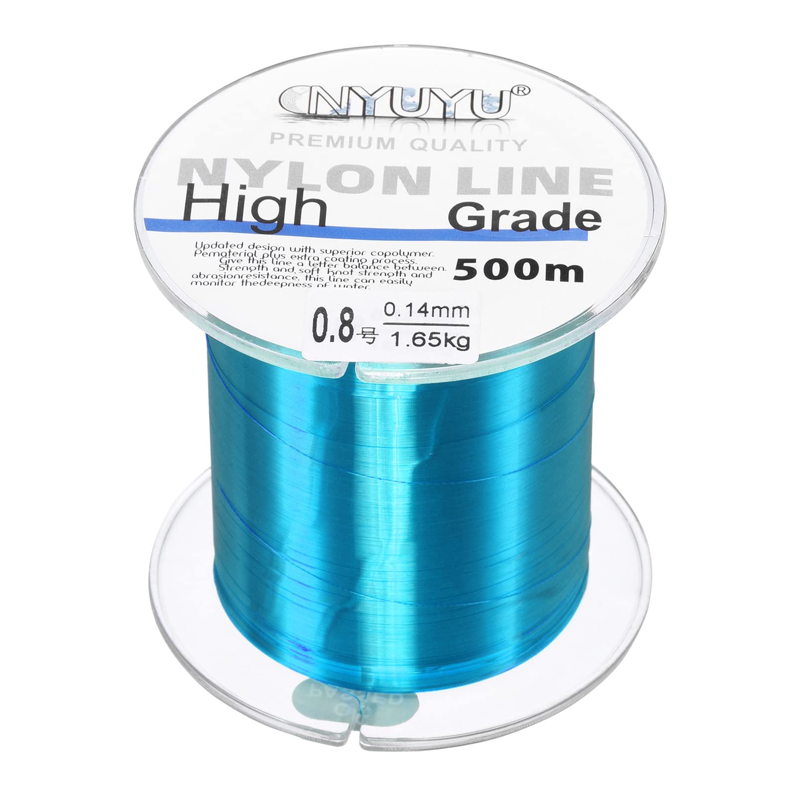 PATIKIL 547Yard/1640FT Nylon Fishing Line, 3Lb Monofilament String Wire Fluorocarbon Coated for DIY Craft Hanging Decoration, Sky Blue
