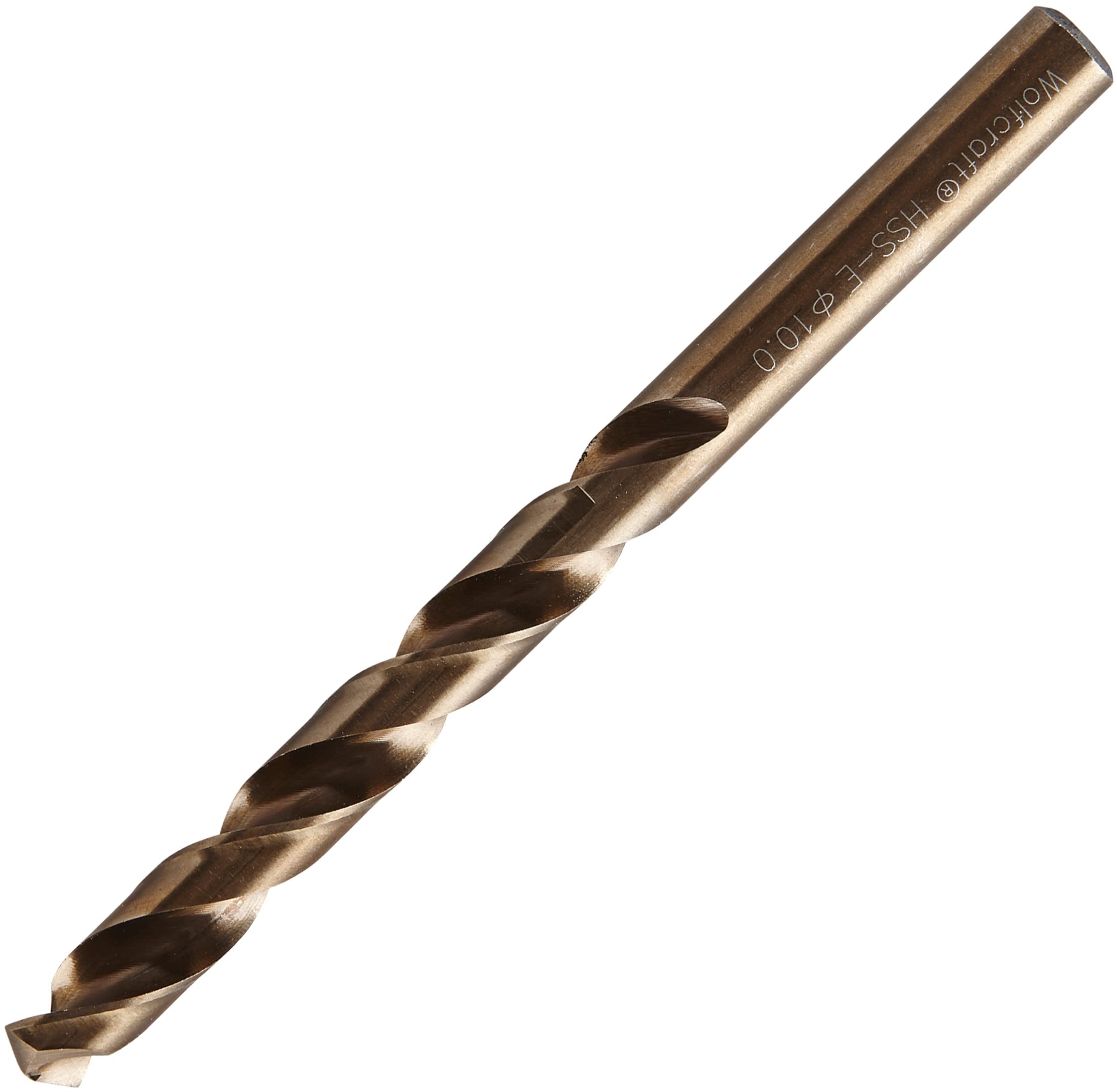 wolfcraft HSS Co Metal Drill Bit I 7456010 I For drilling into extremely tough and hard materials