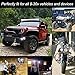 4 Inch LED Pods, BUNKER INDUST 120W LED Work Light Triple Row LED Light Bar CREE Off road Driving Lights Waterproof Spot Flood Combo Fog Lights for Truck Jeep Boat UTV ATV Marine
