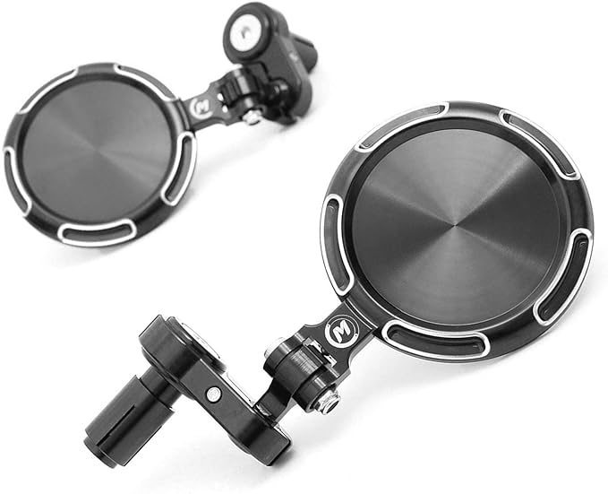 Silver Folding CNC Bar End Mirrors Kit For Honda CB1000 CB1100 Goldwing Ducati Multistrada 1200