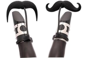 Clarinet-Stache 2.0 - [2-Pack] Clip-on Mustache for Clarinet, XL and Handlebar Combo Version, by Brasstache