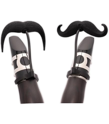 Flute-stache 2.0 - Lot De 2 Moustaches à Clipper Pour Flûte (XL + Guidon) - Accessoire Drôle Pour Musicien - Cadeau - 6