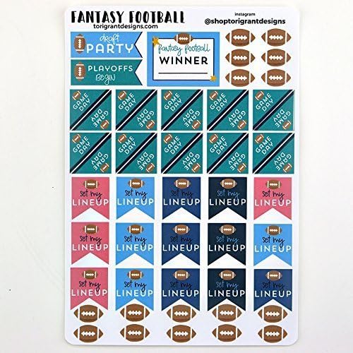 Fantasy Football Planner Stickers