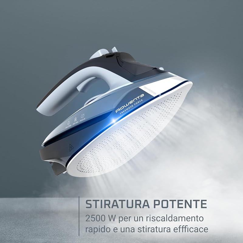 Freemove Force, Ferro da Stiro a Vapore Senza Filo, Efficiente, Riscaldamento Rapido, Leggero, Ricarica Rapida, Erogazione del Vapore di 35 g/min, Spegnimento Automatico, DE6720D1