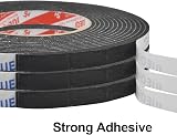 Kissral Double Sided Foam Tape 3x10mmx5m Heavy Duty Waterproof Black Indoor view 5