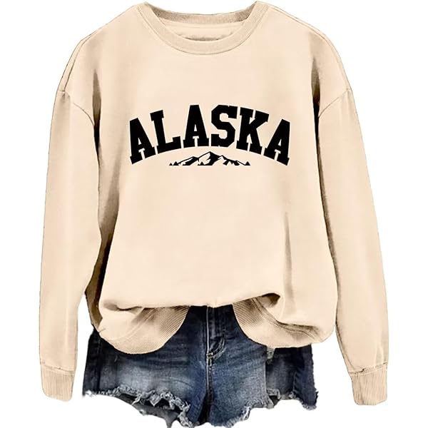QYEKGXLLY Sudadera De Clima Café Para Mujer, Lindo Suéter Suelto Con Cuello Redondo Y Estampado De Café, Beige