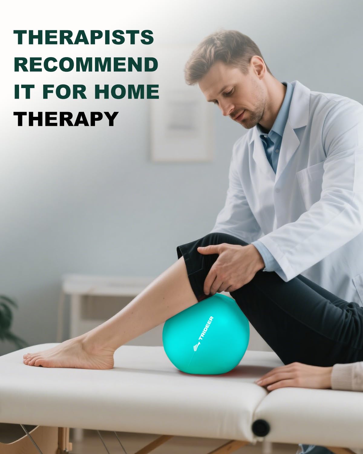 Trideer 9-Inch Pilates Ball, Anti-Burst & Non-Slip Small Exercise Ball for Yoga, Core Training, Physical Therapy, Balance, Stability and Stretching Fitness Equipment with Inflation Straw