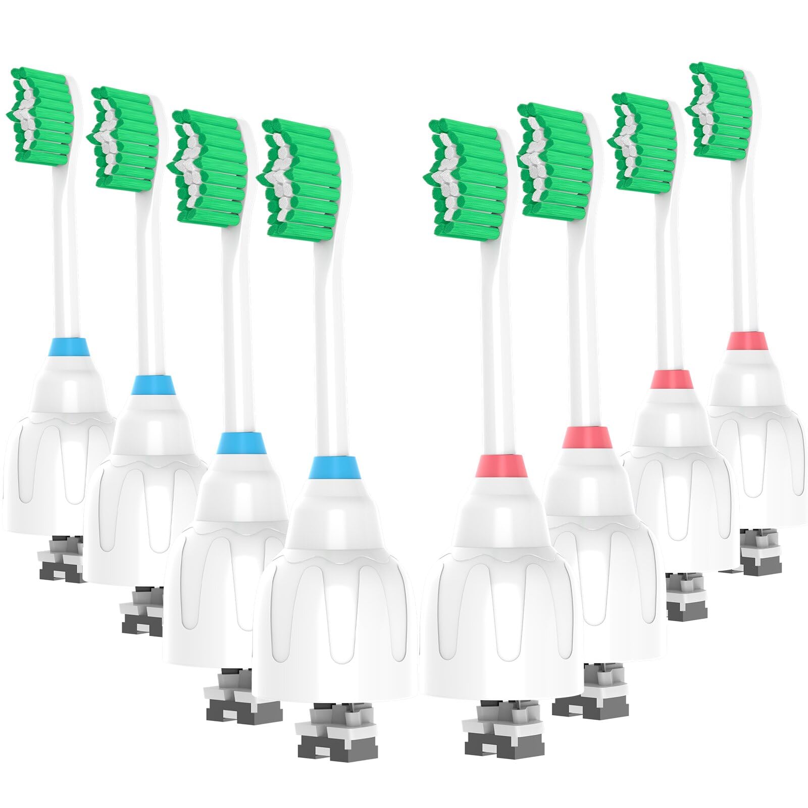 Photo 1 of GERAGER Replacement Heads Compatible with Phillips Sonicare E Series Toothbrush, Brush Head Refill Heads for Essence HX7022 HX7023 HX5610, 8 Pack