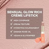 Oulac Satin Matte Lipstick Nude SG01 Bare 4.3g Vegan Creamy Formula view 9
