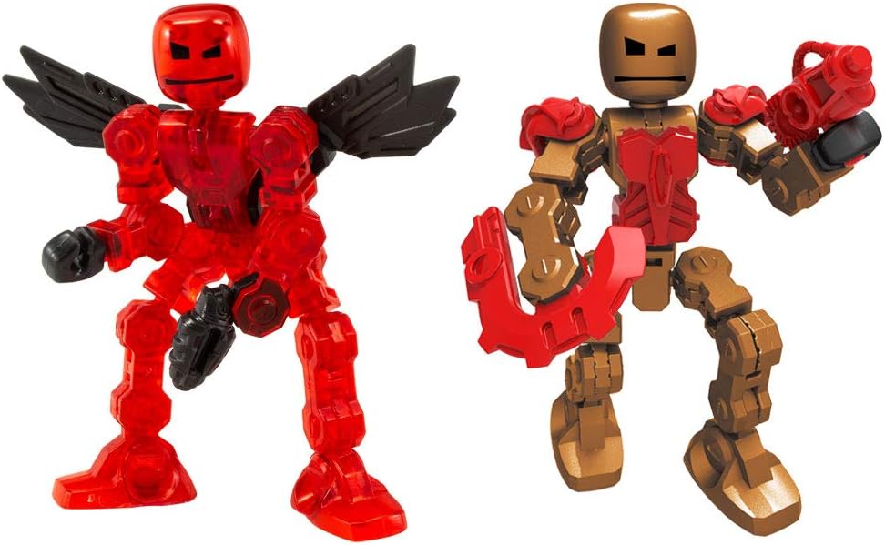 Zing Klikbot – Confezione Cieca Da 2 Assortiti Con Eroe E Cattivo, Figure Con Arti Articolati E Accessori, Per Animazione E Gioco