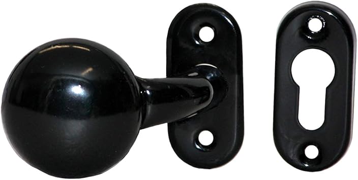 Turknopf Turknauf Auf Rosette Turdrucker Feststehend Gekropft Schwarz Pulv Amazon De Baumarkt