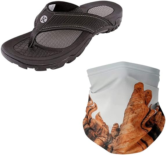 Amazon.com | Kaiback Women's Lakeside Sport Flip Flop Sandal -Comfort Footwear Size 8 in Black 