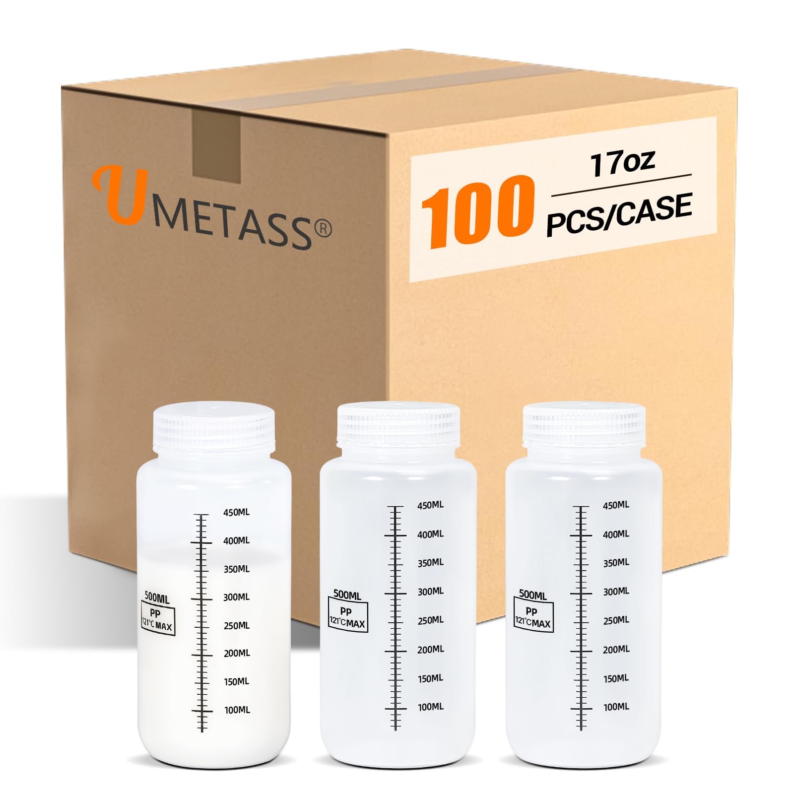 UMETASS 100 PACK 17OZ Plastic Storage