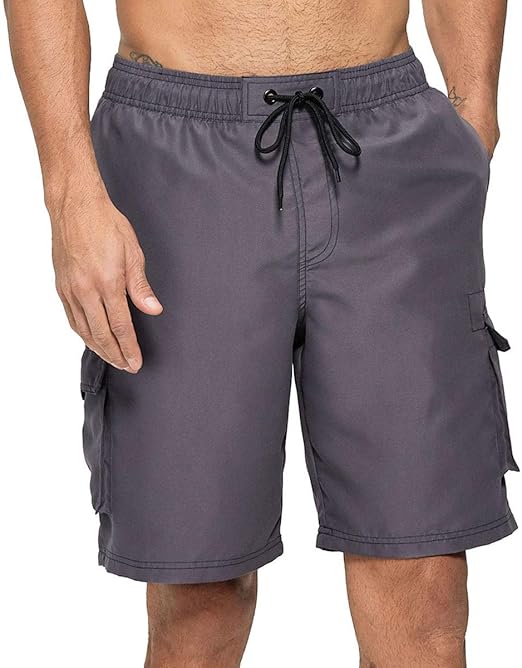 compression lined swim trunks