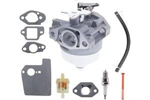 Cnfaner 16100-Z0Y-013 Carburetor for Honda GCV190 GCV190A GV190LA HRX217 HRB217 Manual Choke Pressure Washer Lawn Mowers Engines with gaskets 16211-ZL8-000 Insulator kit