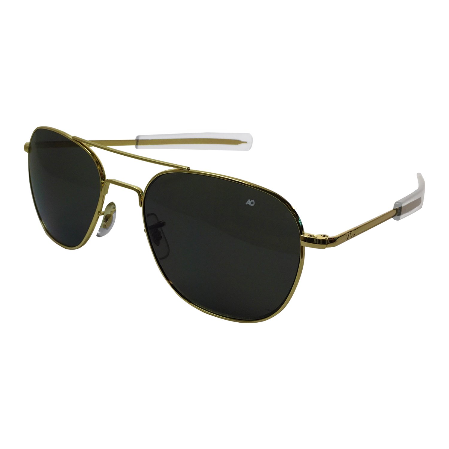 American Optical Original Pilot Bayonet 52 Gold CCP Pol. Grey Sunglasses 30004