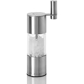 AdHoc Select Geared Salt or Pepper Grinder, Stainless Steel, 7.5" | Handy Seasoning Mill for Salt and Pepper, Manual Grinder with Ceramic Mechanism, Durable and Reliable Shakers