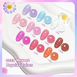 JODSONE Jelly Nail Polish Set 10 Colors Quick Dry Long Lasting 5ML view 2