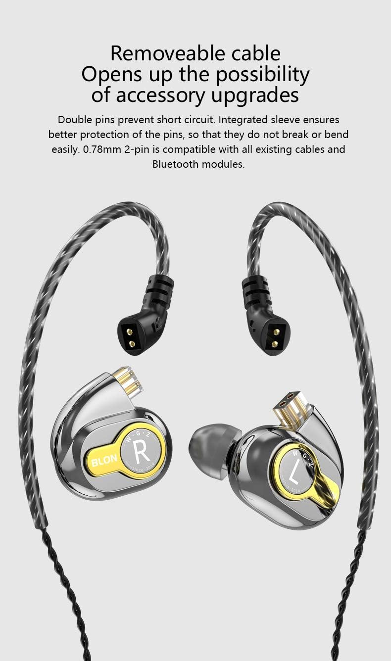 HiFiHear BLON BL03 in Ear Earphone,10mm Carbon Diaphragm