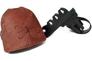 Shatterproof Archery Hunting Limb Mount Quiver | Recurve Bows | Longbows | Broad-Heads | Brandy/Black 4 Arrow or 6 Arrow | Traditional Archery Quiver | Strap On