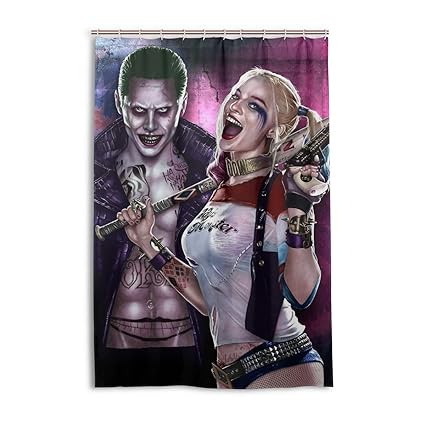 Amazon Com Olicsley Harley Quinn And Jack Napier Shower Curtain