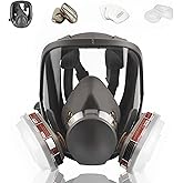 MOARON Full Face Respirаtor Reusable, Organic Vapor Respirаtor Compatible with Particulate Filter, Protection for Painting, Machine Polishing, Welding, Same as 6000 6800 7800 FF-400 V-Series