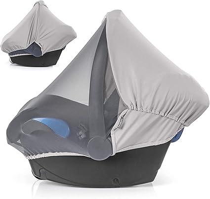 Zamboo Capote Cosy Bebe Compatible Joie Cybex Etc Multi Usages Moustiquaire Cosy Bebe Pare Soleil Cosy Et Housse Elastique Occultante Et Respirante Gris Amazon Fr Bebes Puericulture