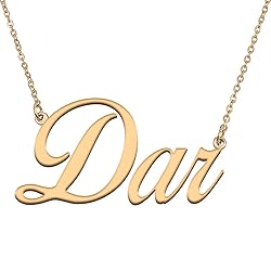 HUAN XUN Customized Custom Simple Any Name Necklace