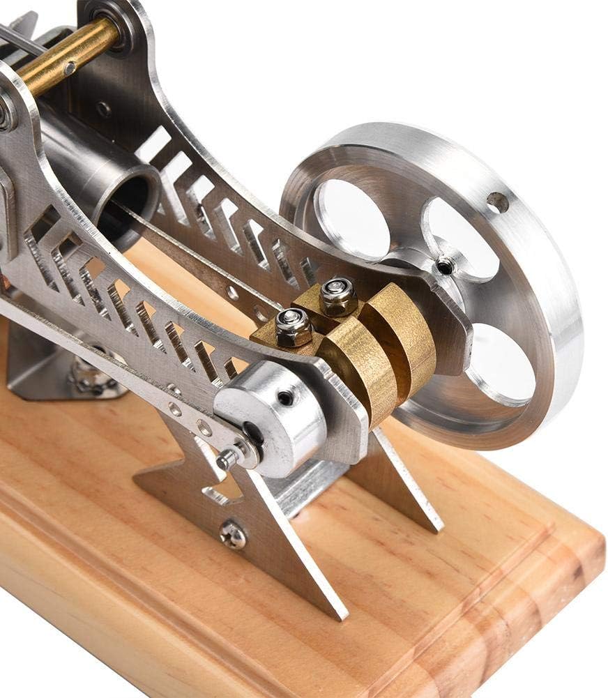 Wifehelper LED Air Stirling Engine Funny Education Electricity Power Generator Model Education Model Toy Kit - Image 4