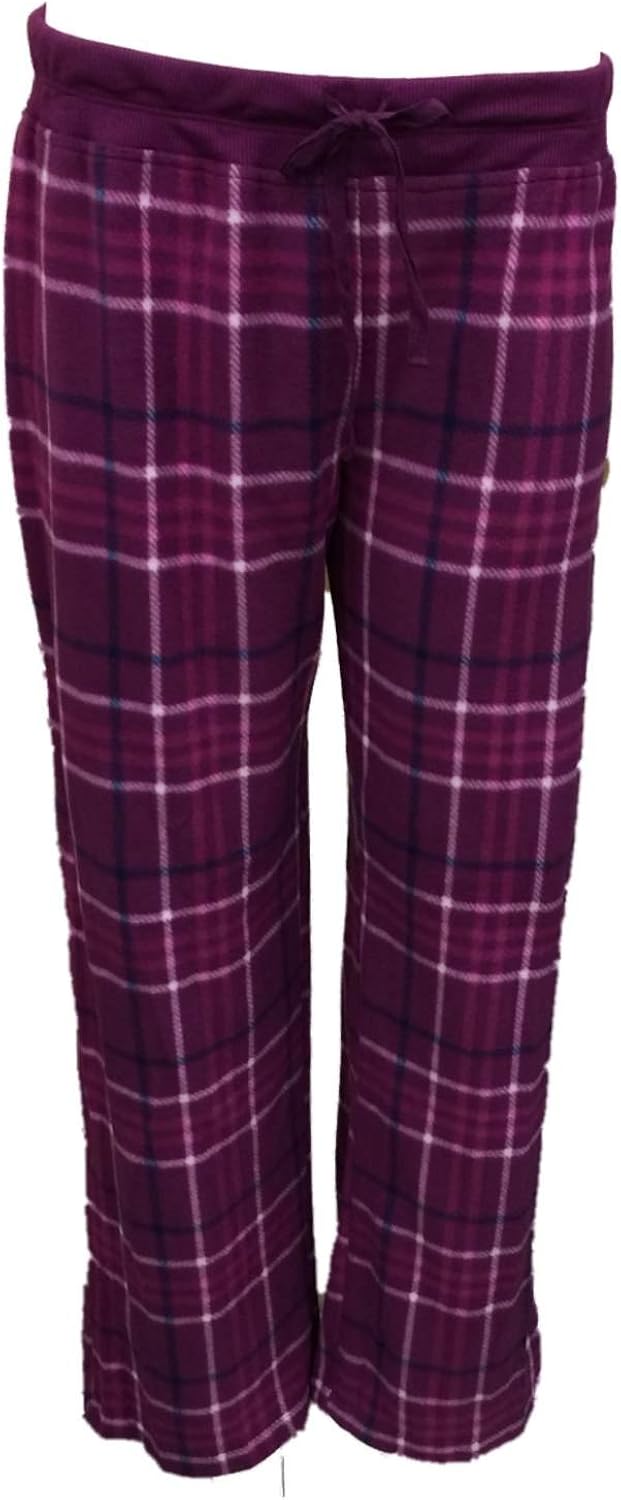 purple plaid pants womens