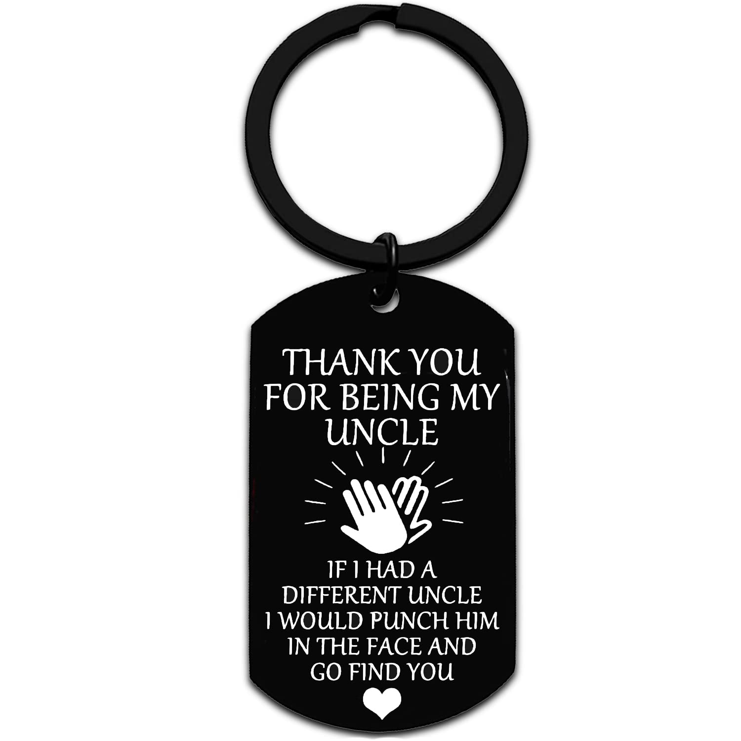 Uncle gifts Funny Keyring Gift for Uncle from Nephew Niece Key ring Uncles Gifts For Birthday Christmas Thanksgiving Thank You Fathers Day Gift keychain