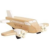 Le Toy Van – Wooden Toy Plane | Timeless Childs Play Toy with Spinning Propellers - Suitable for Ages 3+ Years