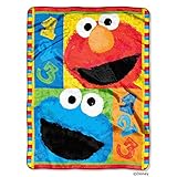 Sesame Street, 1, 2, 3 Play with Me Micro Raschel Throw, 46 by 60